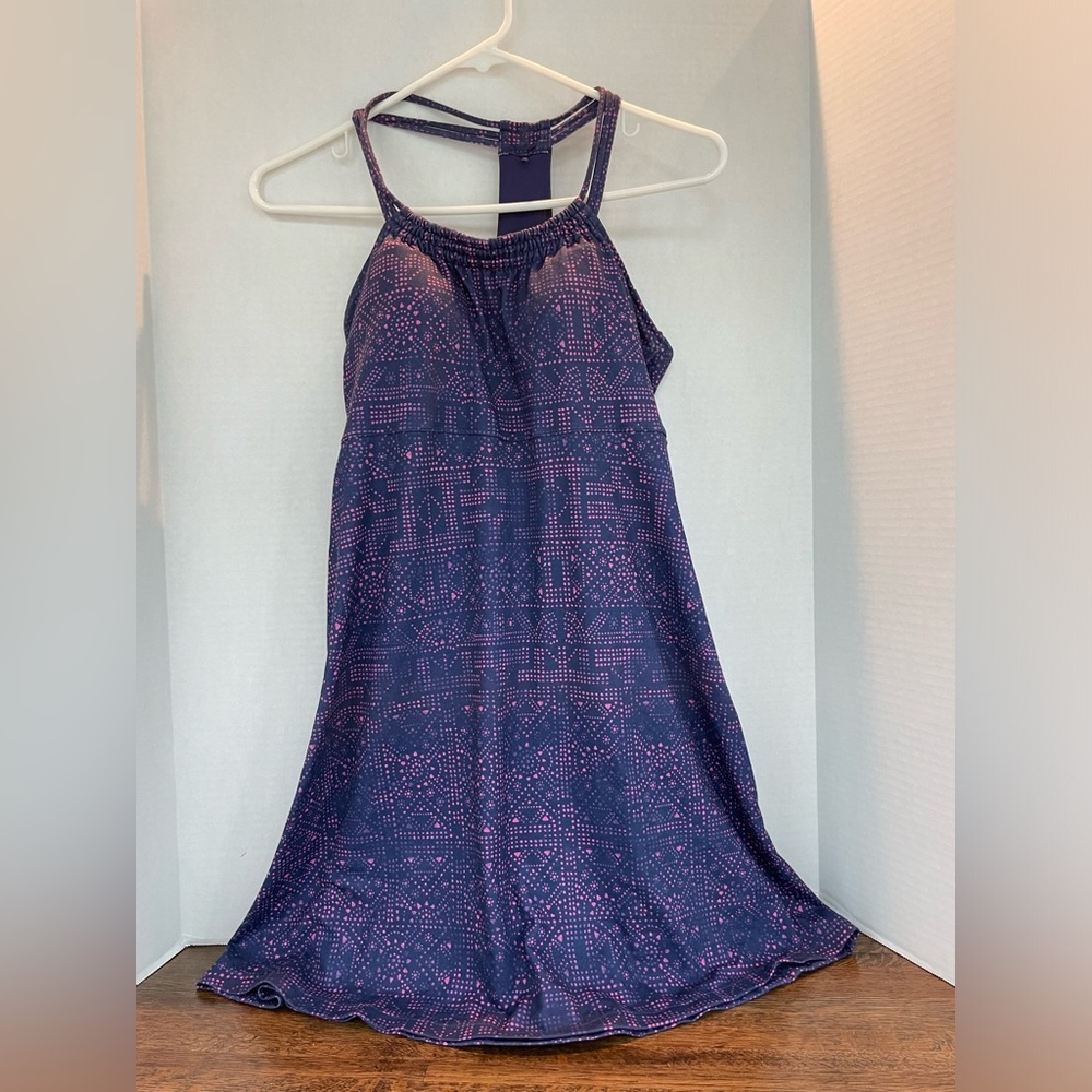 Prana Athletic Dress Sporty Purple Pink Built in Bra - size xs